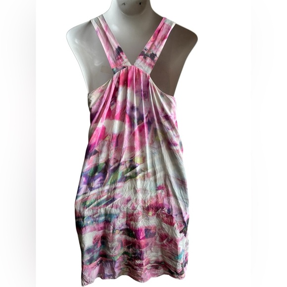 Cynthia Rowley 100% Silk Multicolors Abstract Dress 8 - Picture 3 of 16